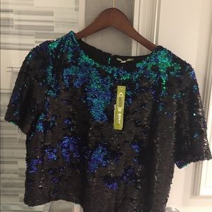 NWT Sequin Gianni Bini Top